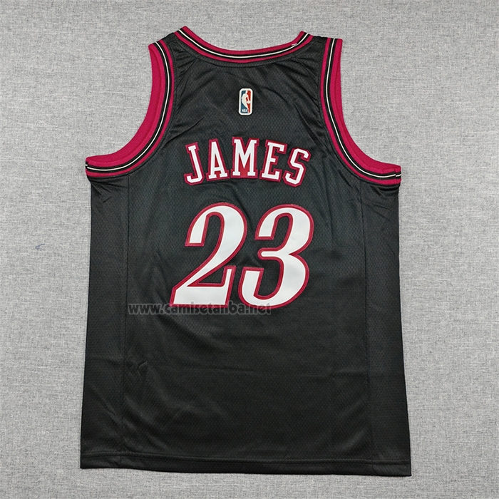 Camiseta Nino Philadelphia 76ers Lebron James NO 23 Classia 2025-26 Negro